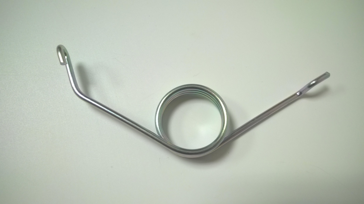 pružina páky ruční brzdy - levá  SUP