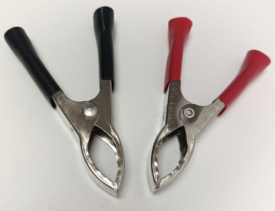 krokosvorky 10-20A červené/ černé - pár