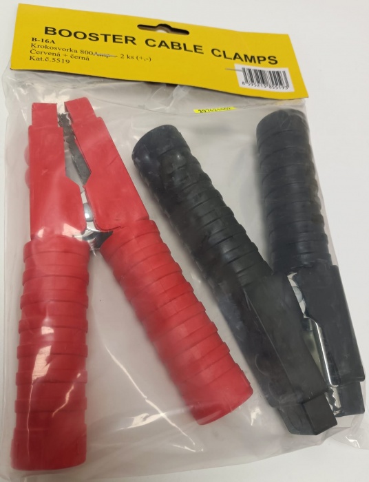 krokosvorky 800A červené/ černé - pár