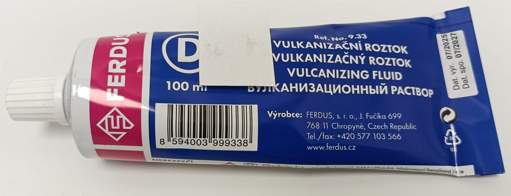 roztok vulkanizační na knoty (lepidlo) - 100 ml