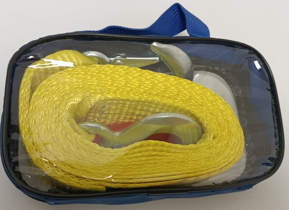 lano vlečné ploché s háky - 3000kg, 3 m