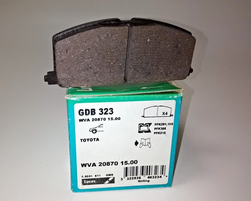 segmenty třecí - Toyota , Chevrolet