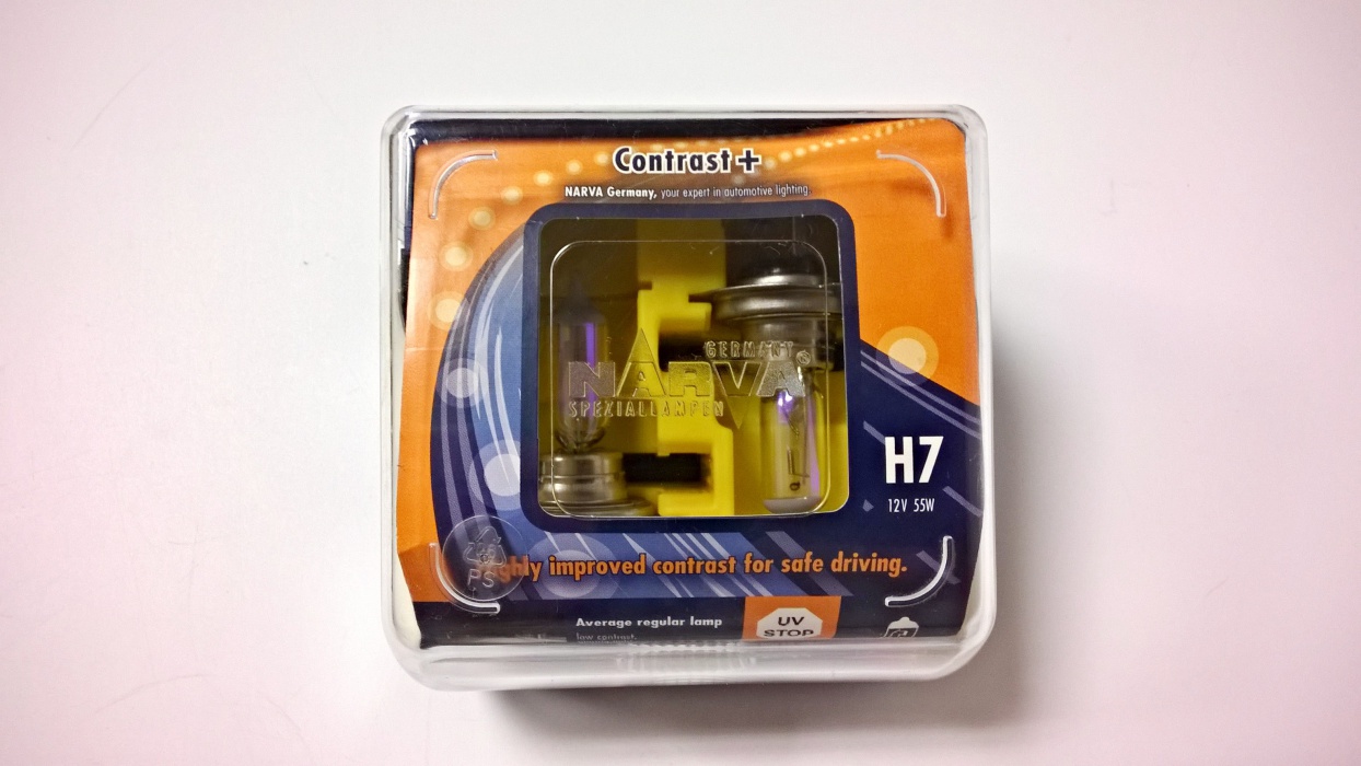 krabička NARVA 2x H7 CONTRAST+