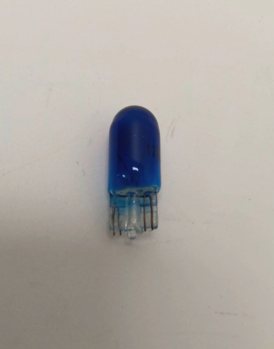 žárovka 12V  5W W2,1x9,5d (A0946Blue) bezpat. - modrá