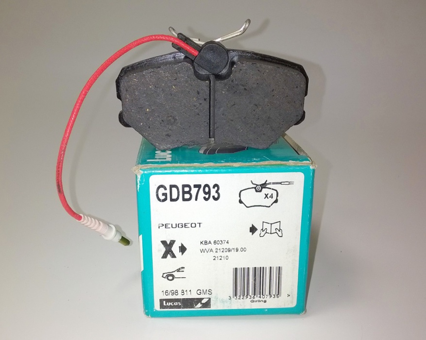 segmenty třecí - Peugeot