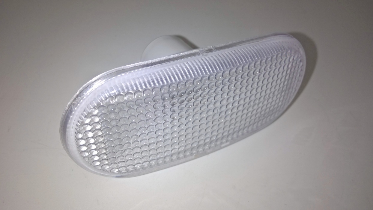 ukazatel směru boční - kryt - bílý - FELICIA