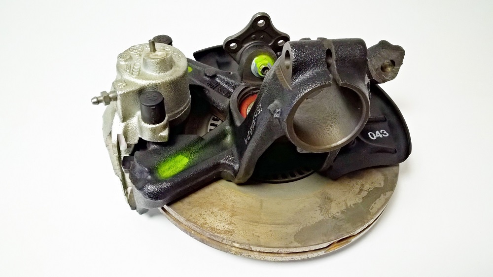 těhlice+náboj kola+kot.+brzdič+sním. ABS -levý OCT