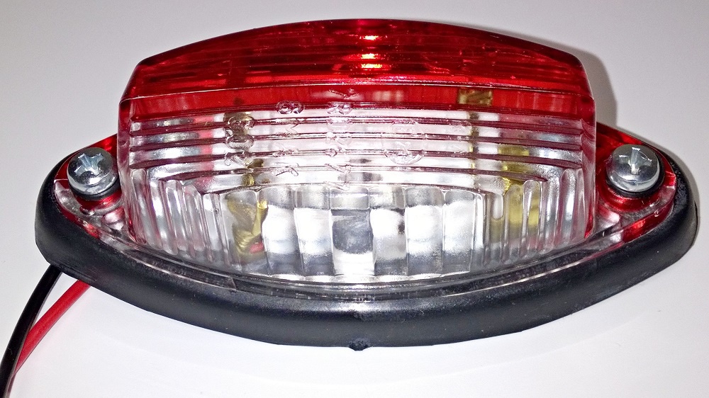 poziční svítilna červenobílá