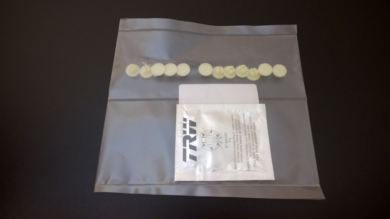 sada kluzných dílů brzd. čelistí  FEL/OCT/ROOM