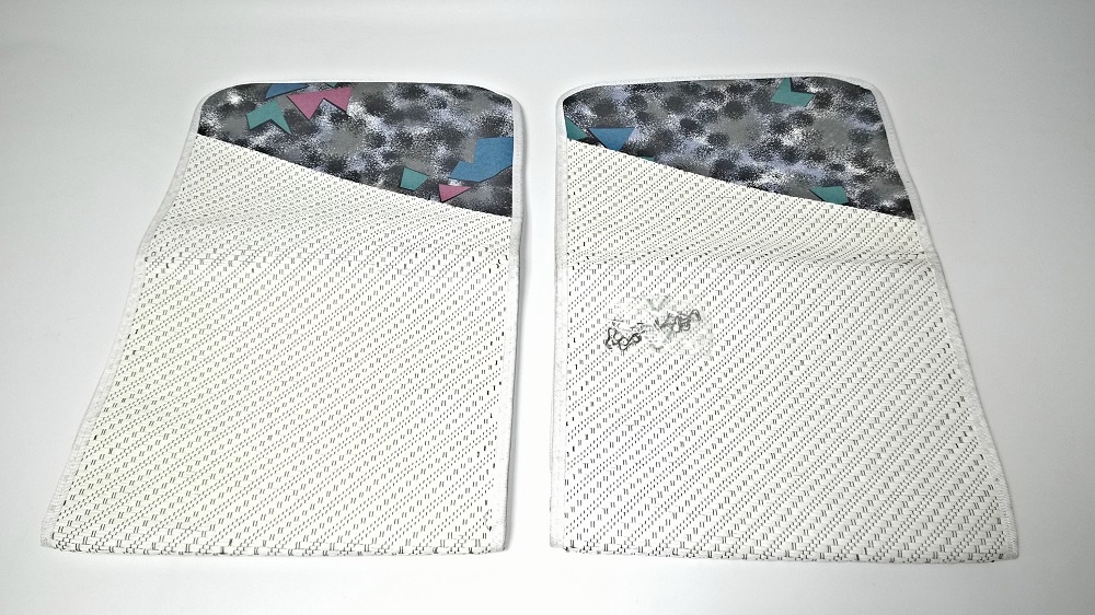 potahy světlé s barevnými okraji - proti pocení - 2 kusy