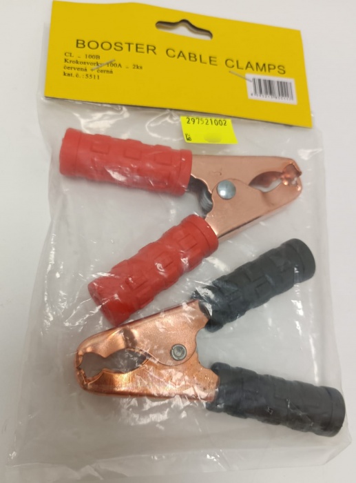 krokosvorky 100A červené/ černé  - sada