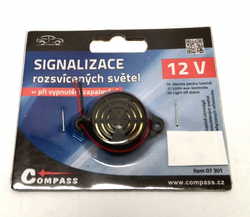 signalizace nezapnutých světel 12V