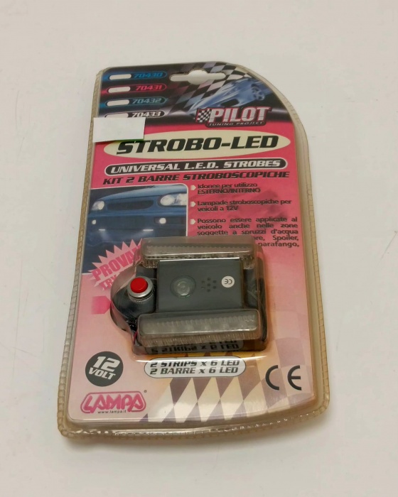 stroboskop LED - modrý,červený,bílý