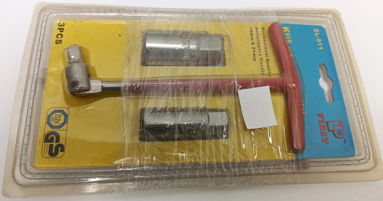 klíč na autosvíčky 16/21mm T s nástavci